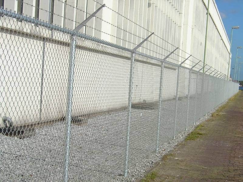 Grijs gaashekwerk